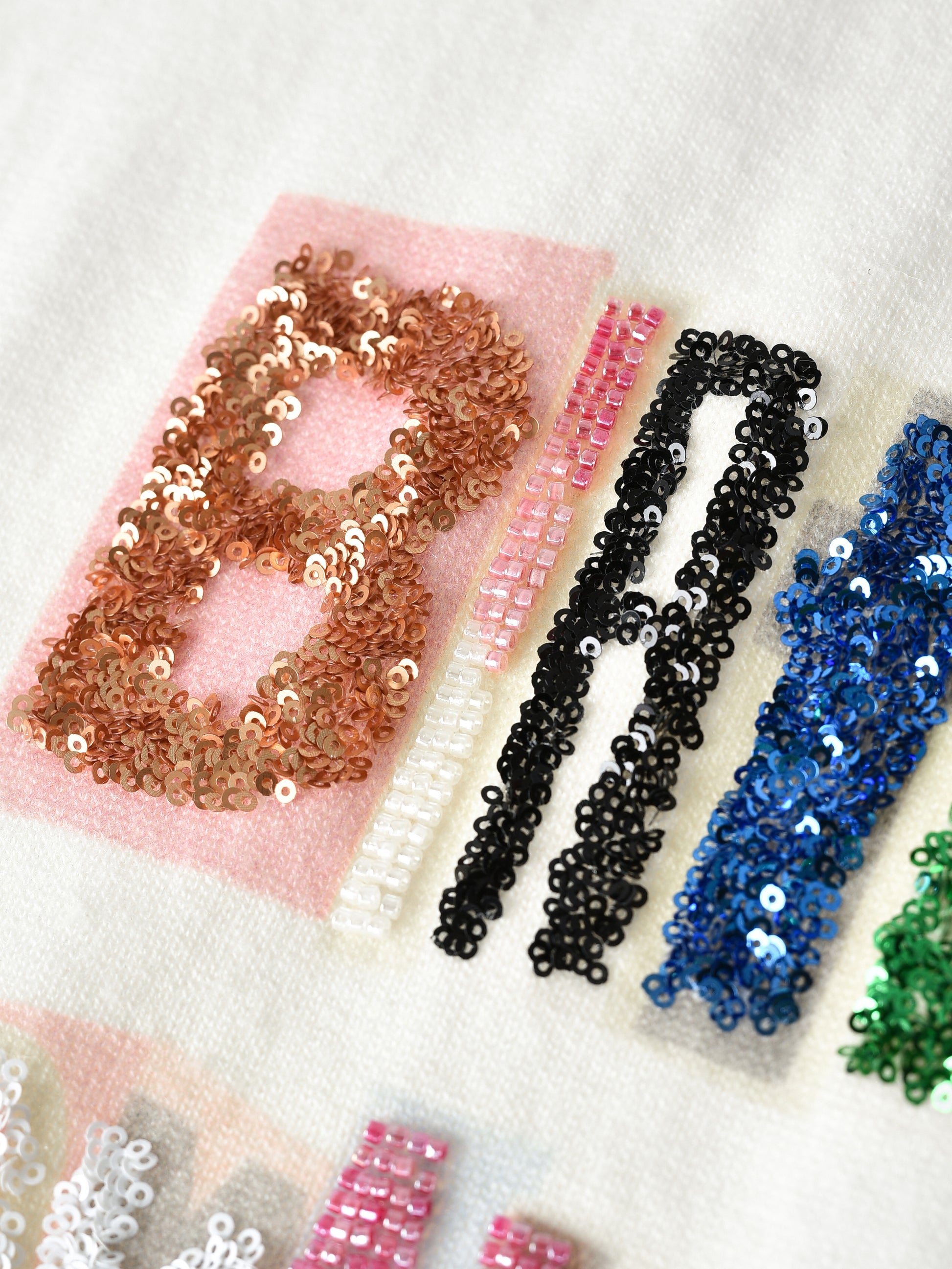 Sequin Logo Long-Sleeve Tee