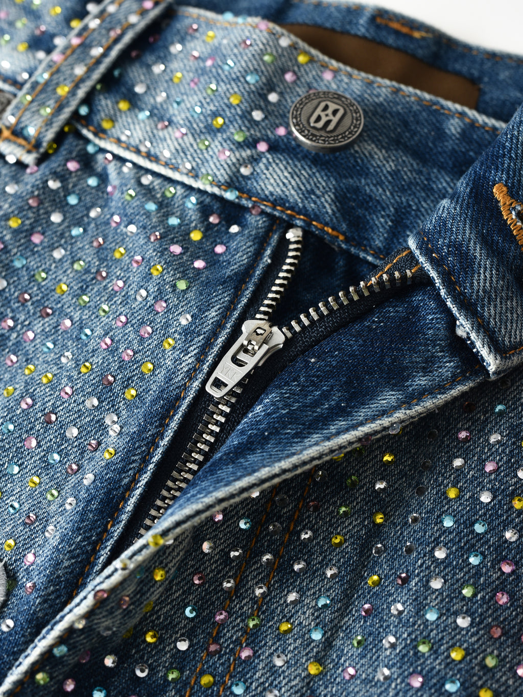 Graffiti Logo Diamond Denim