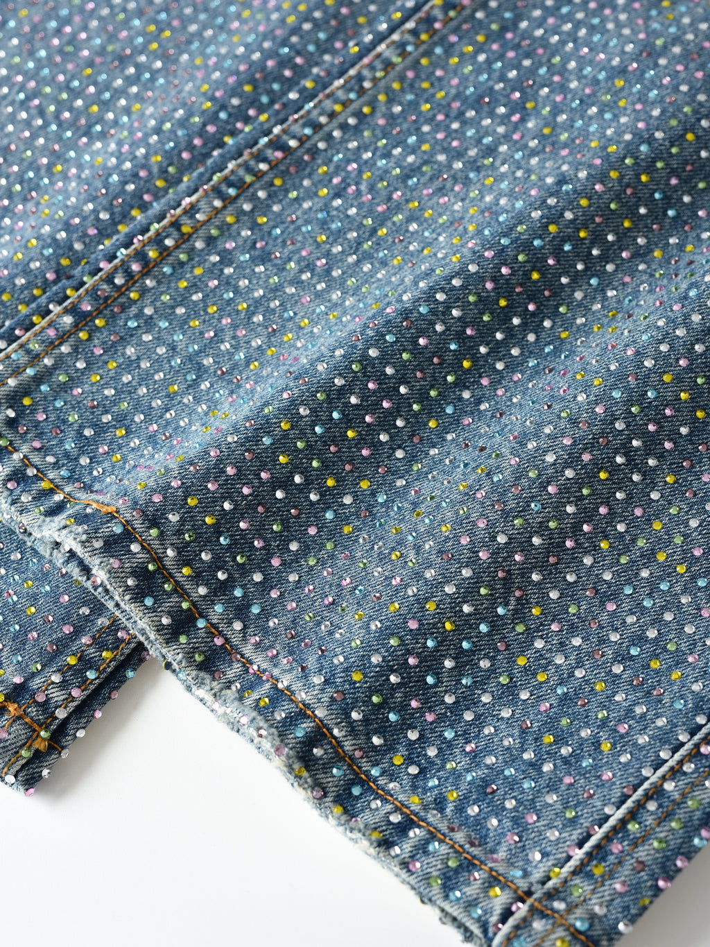 Graffiti Logo Diamond Denim