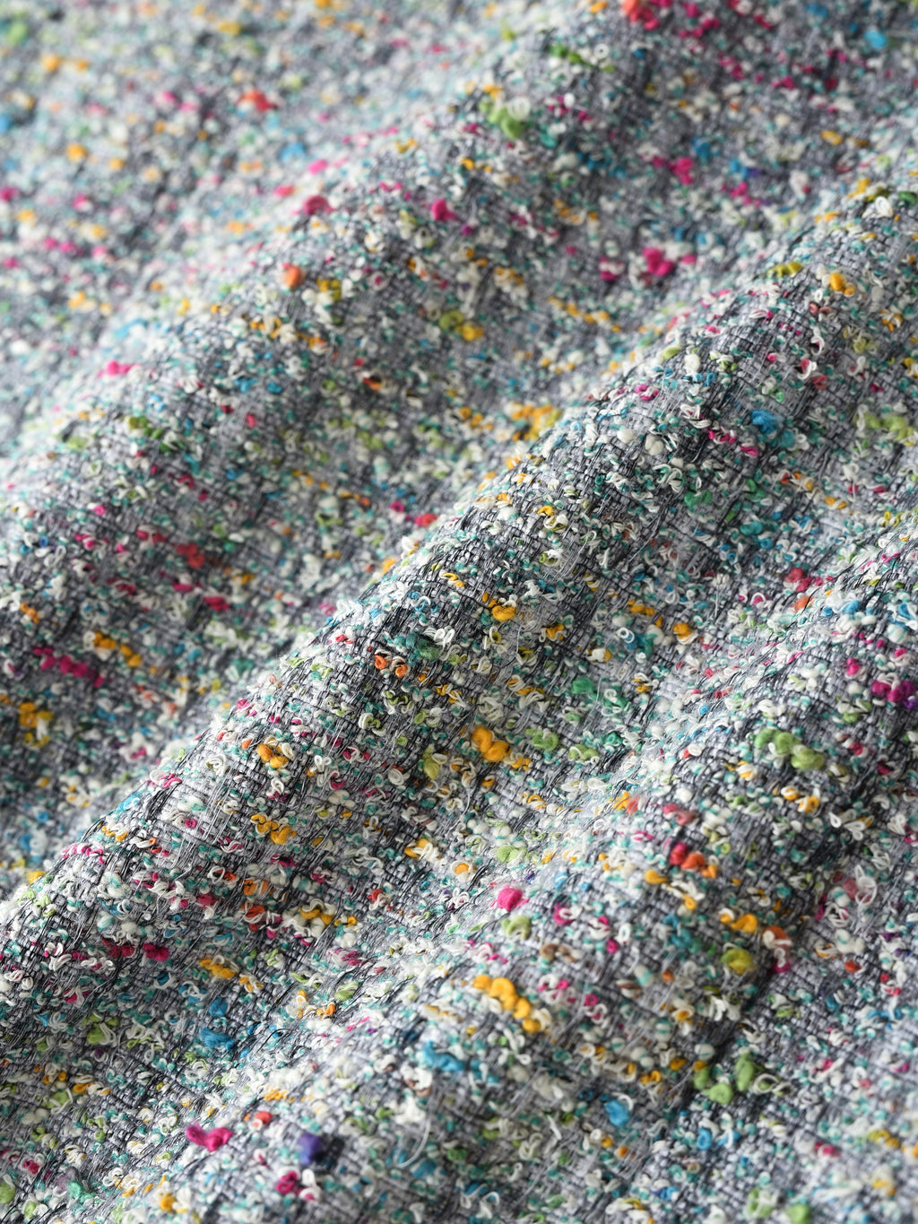 Bouclé Tweed Short Jacket LIGHT GRY