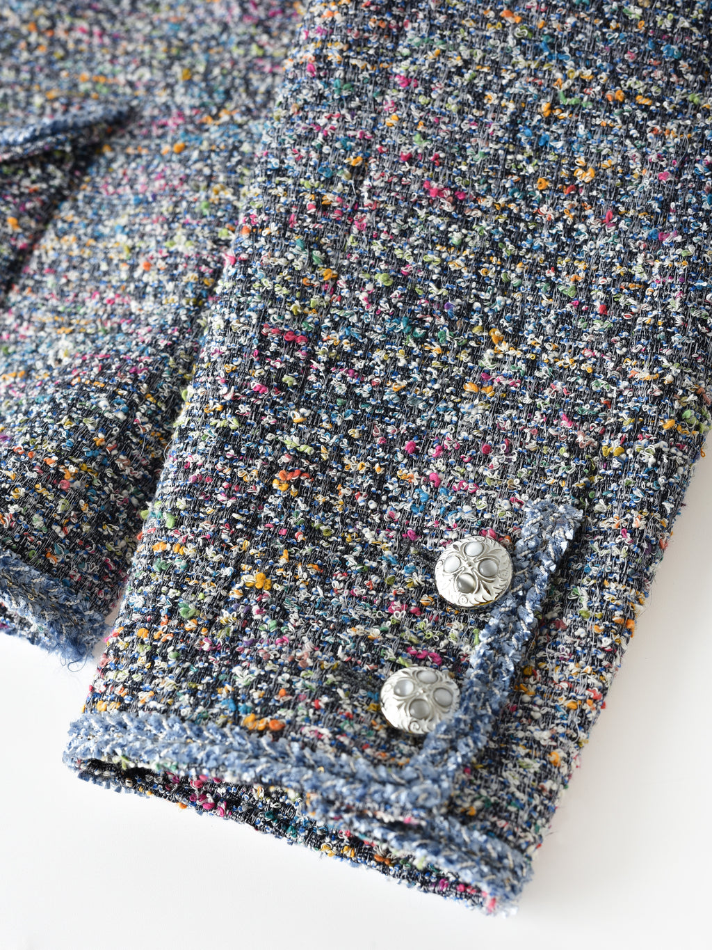 Bouclé Tweed Short Jacket DARK GRY