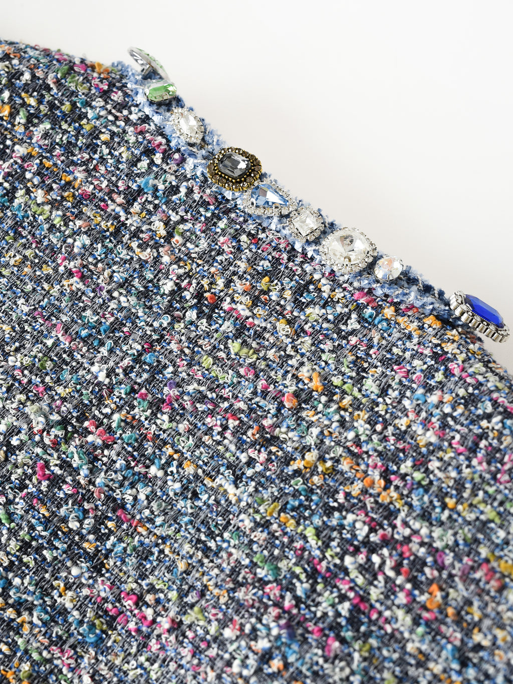 Bouclé Tweed Short Jacket DARK GRY