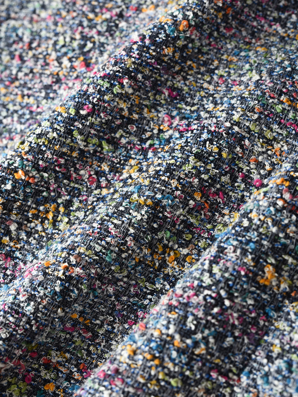 Bouclé Tweed Short Jacket DARK GRY