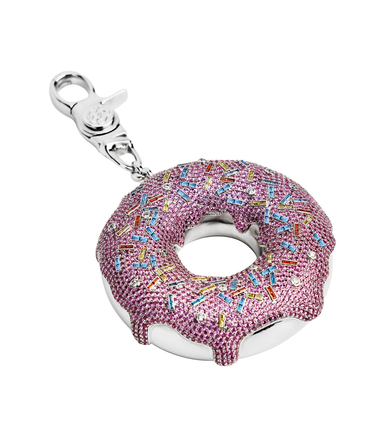 Diamond Donut Charm Pink