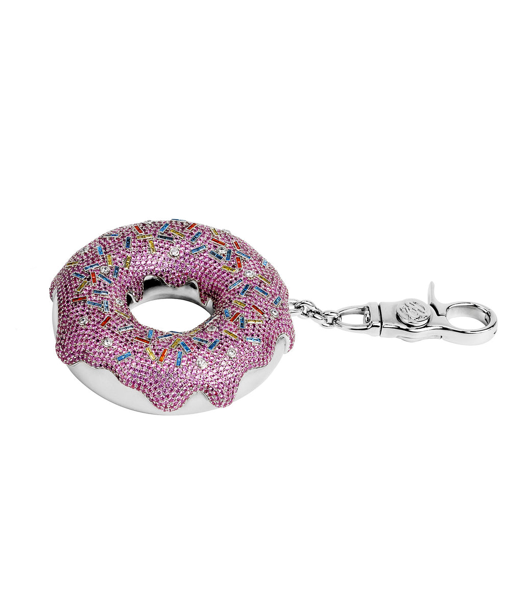 Diamond Donut Charm Pink