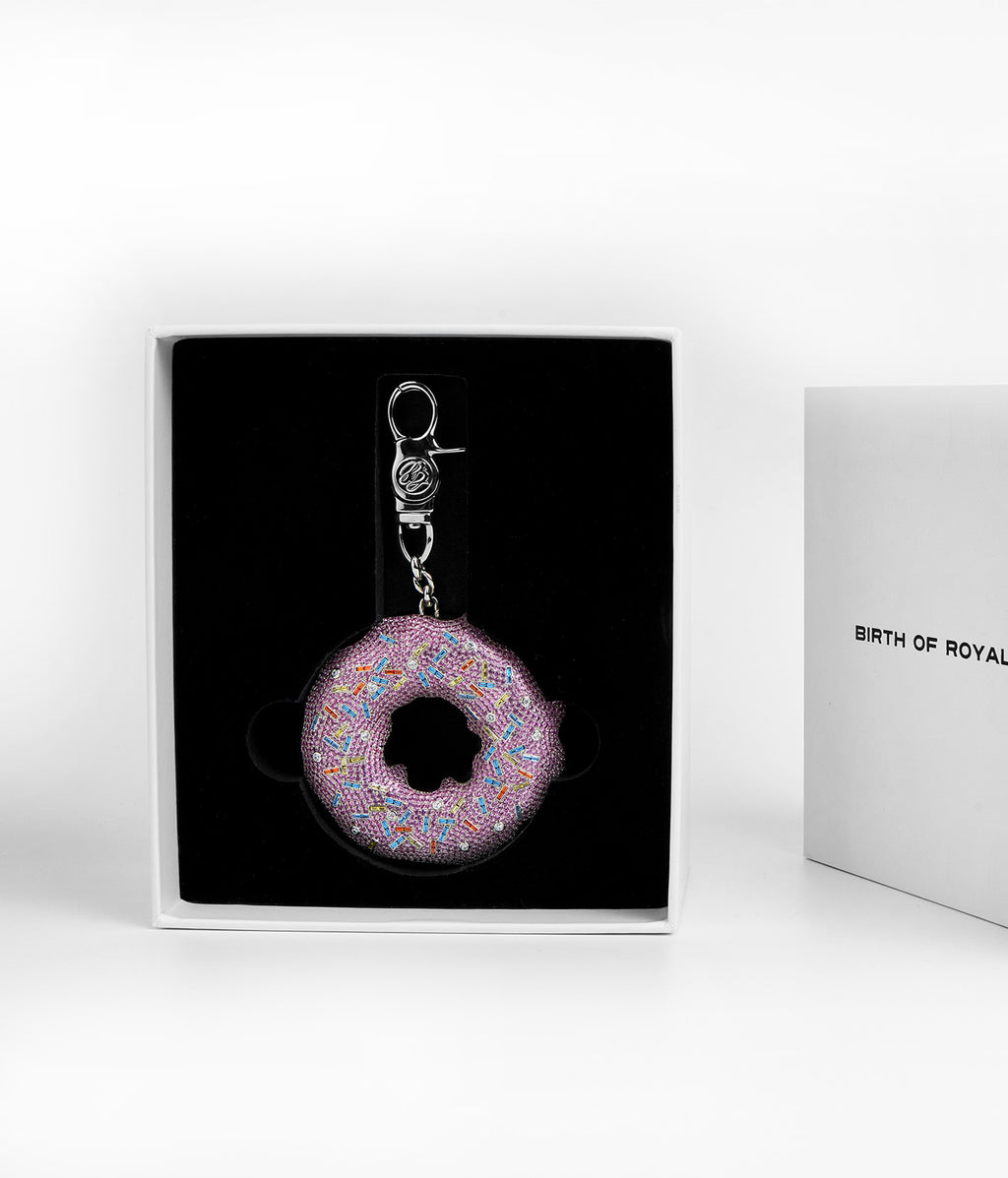 Diamond Donut Charm Pink