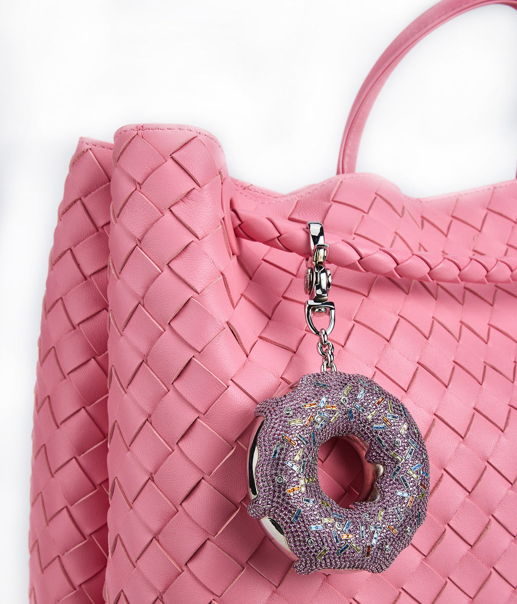 Diamond Donut Charm Pink