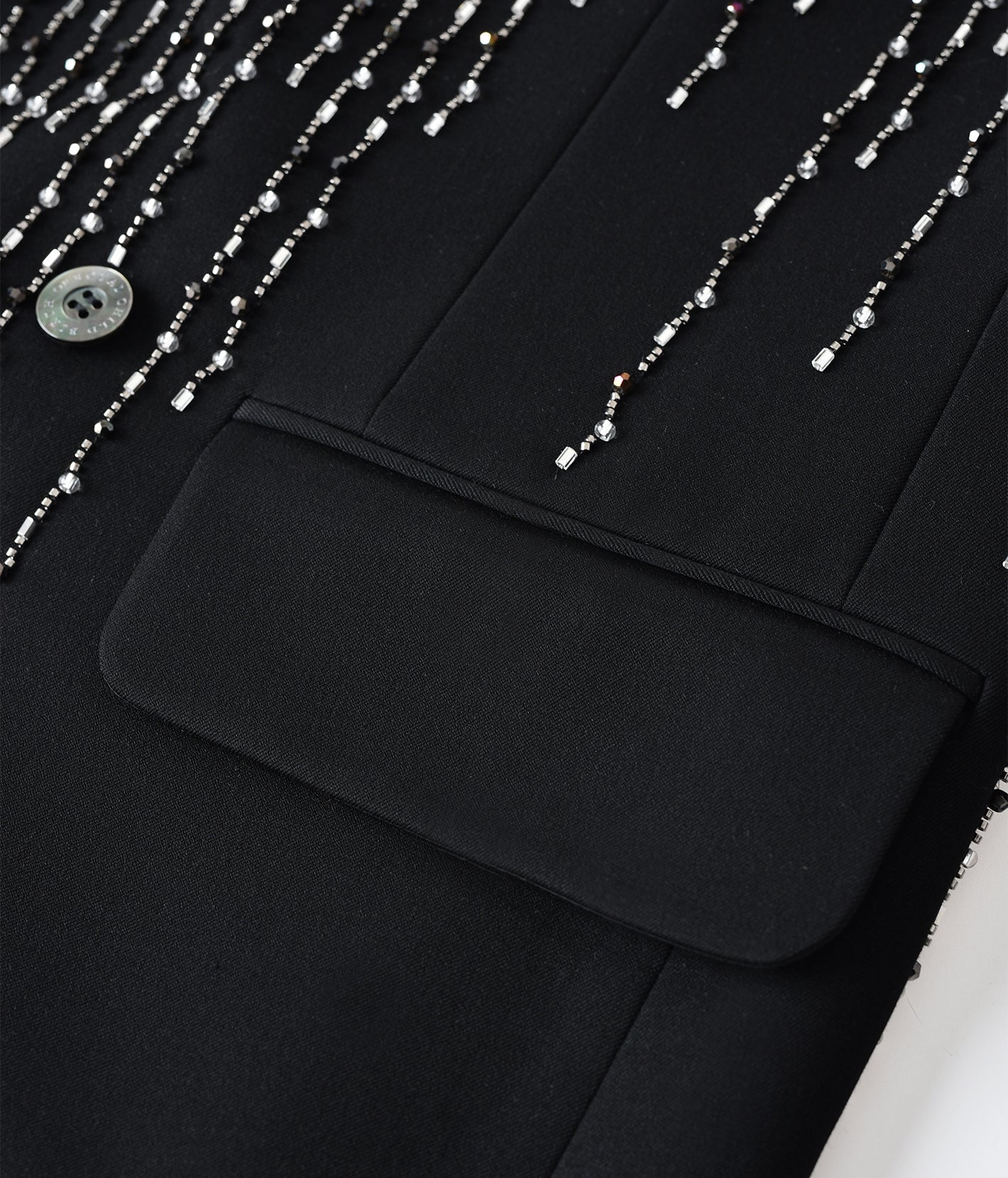 Beaded Tuxedo Blazer (Sample)