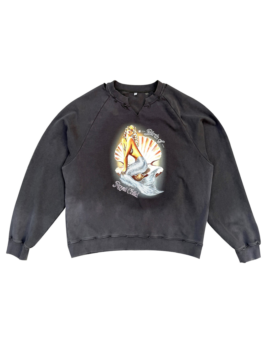 Mermaid Sequin Sweatshirt Charcoal