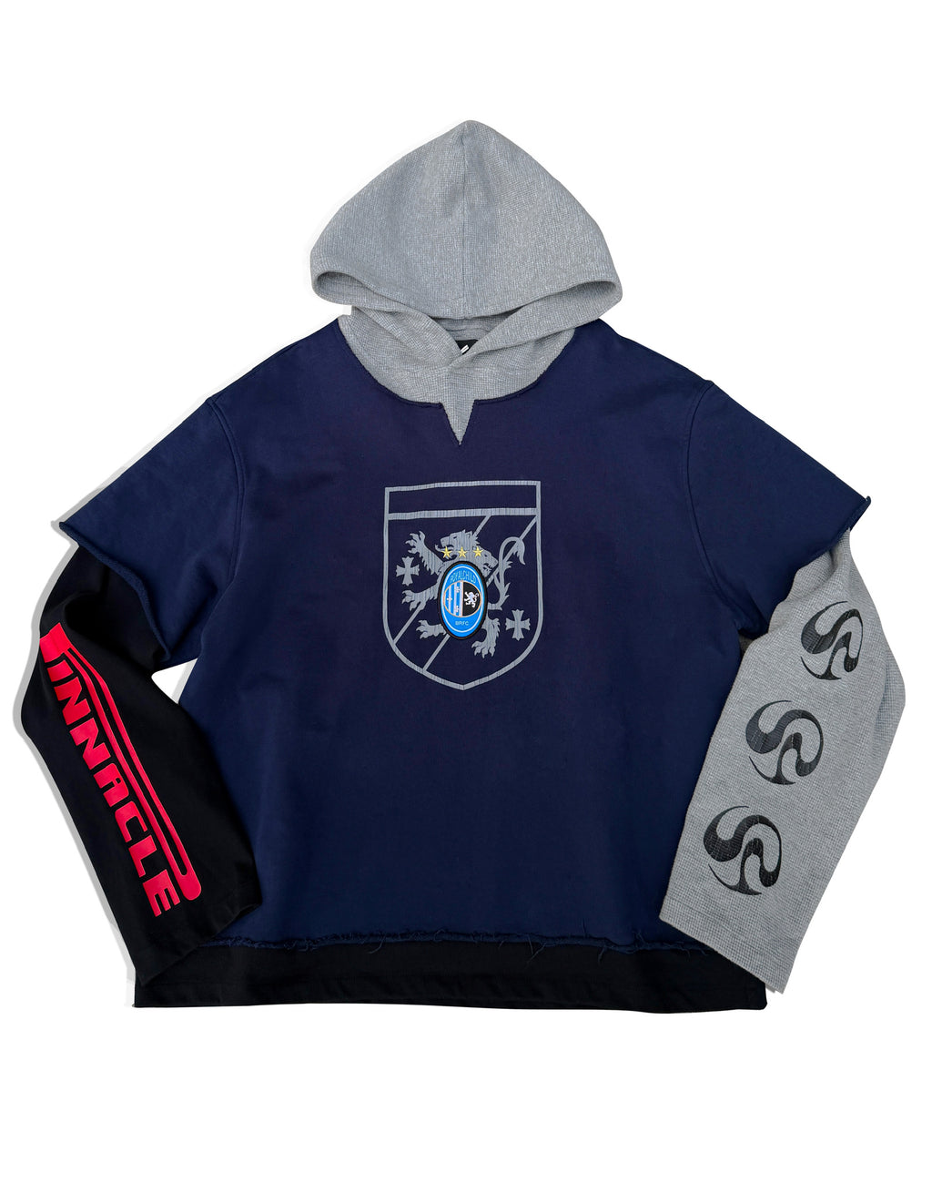 Crest Layered Hoodie