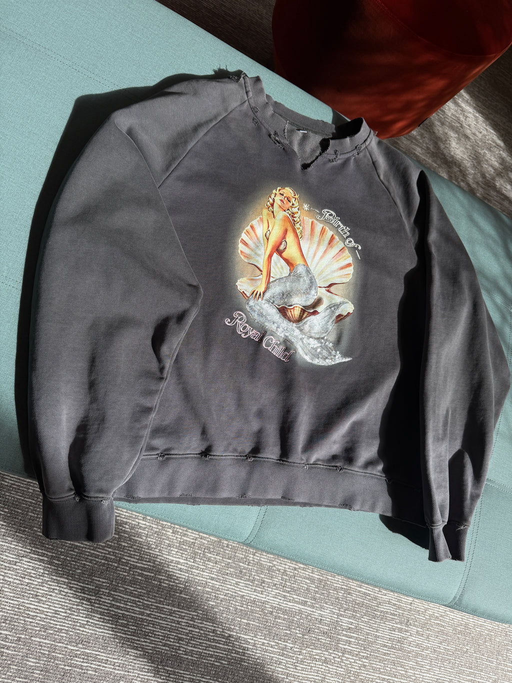 Mermaid Sequin Sweatshirt Charcoal