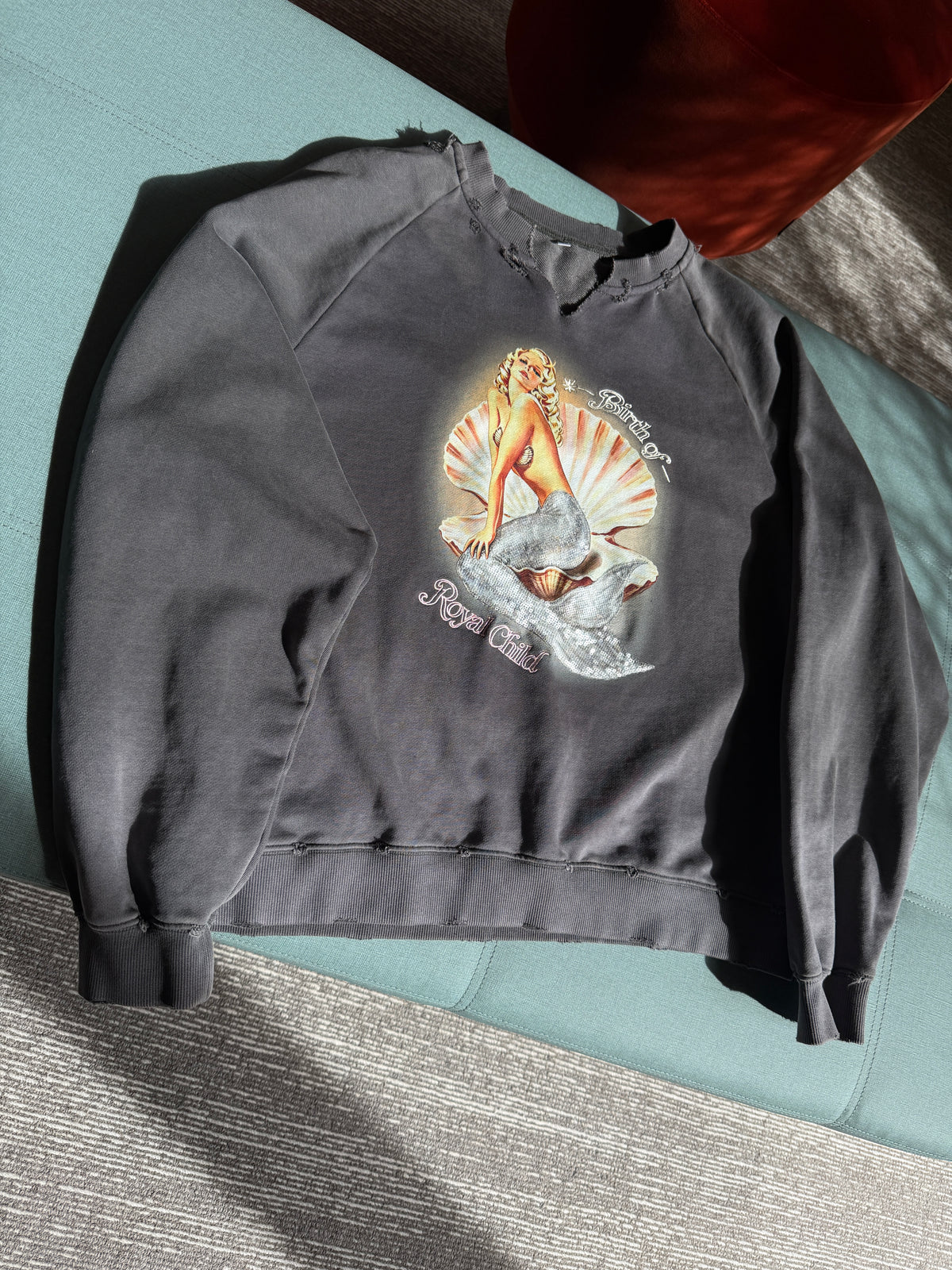 Mermaid Sequin Sweatshirt Charcoal
