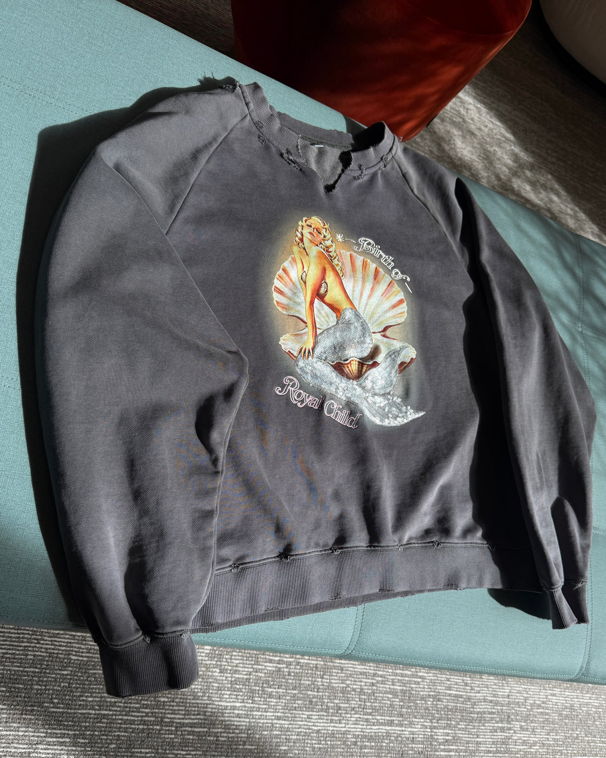 Mermaid Sequin Sweatshirt Charcoal