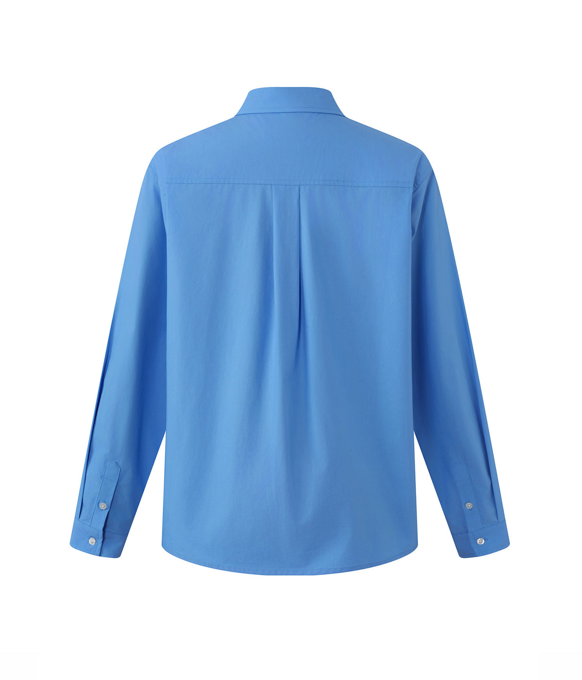 Interrupted Portrait Patch Shirt Blue