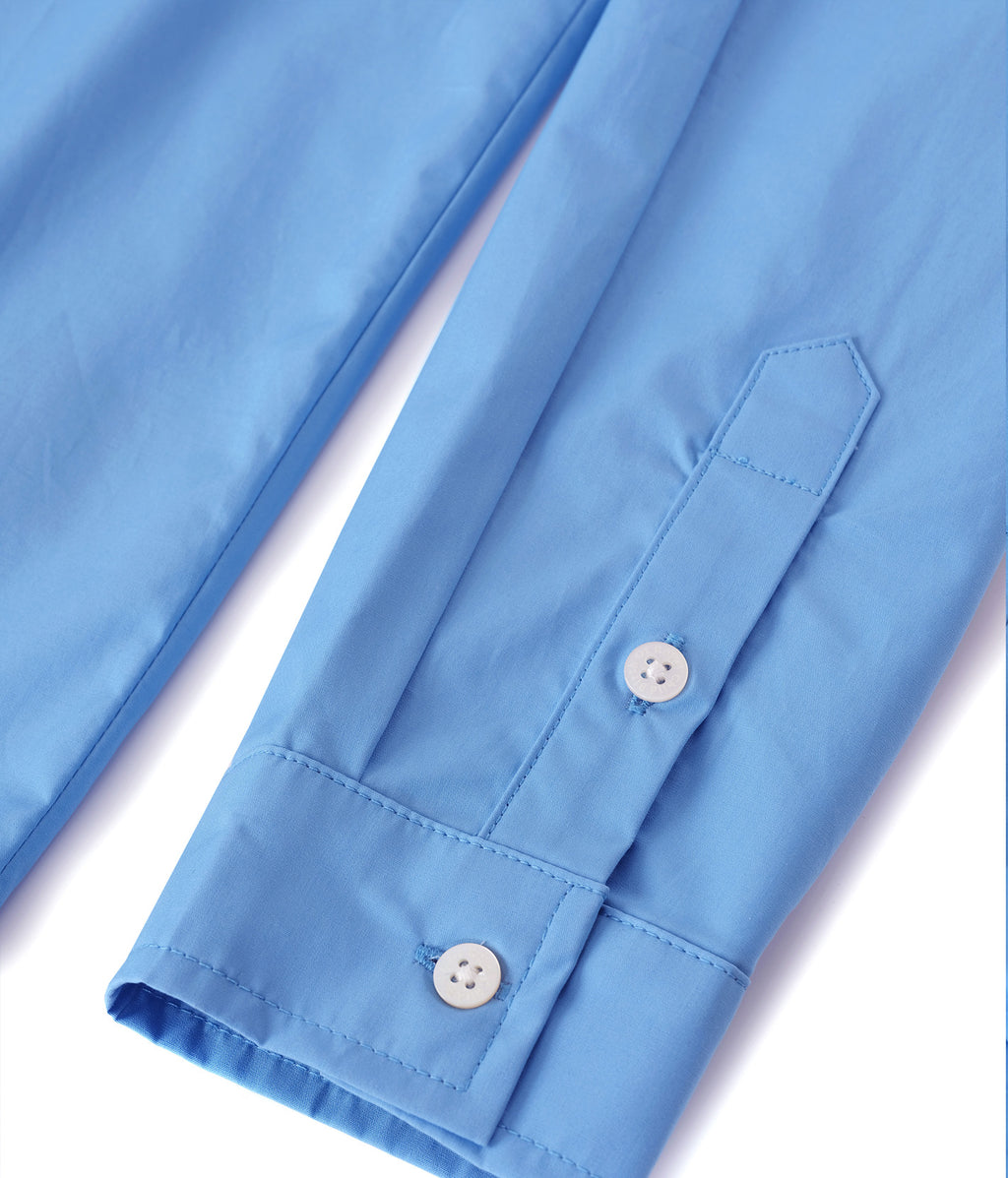 Interrupted Portrait Patch Shirt Blue