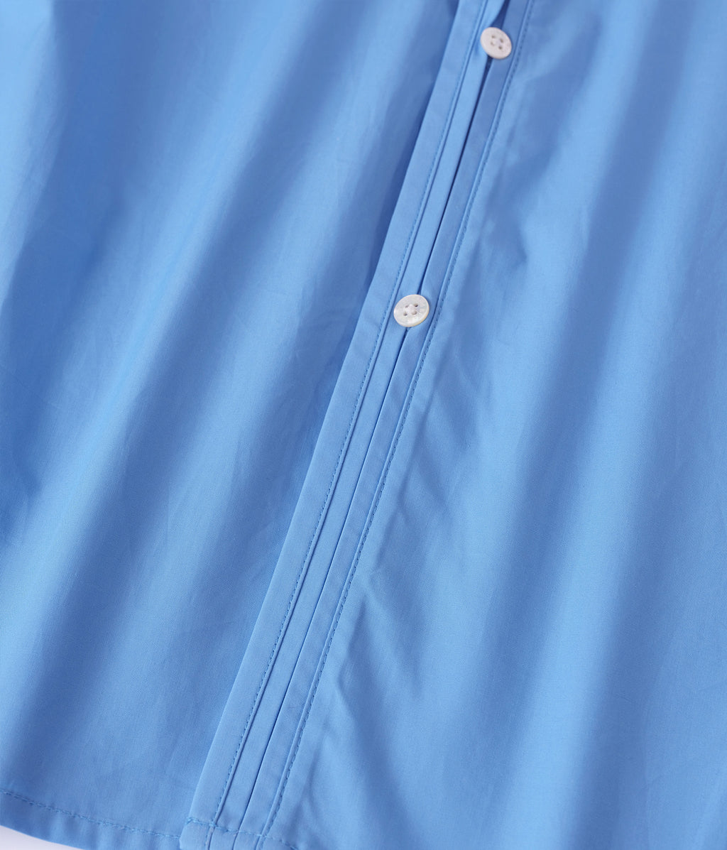 Interrupted Portrait Patch Shirt Blue