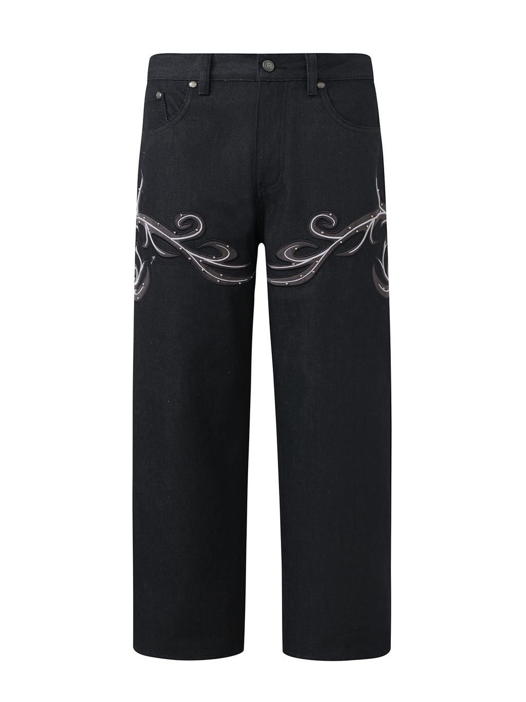 Leather Patch Vine Denim