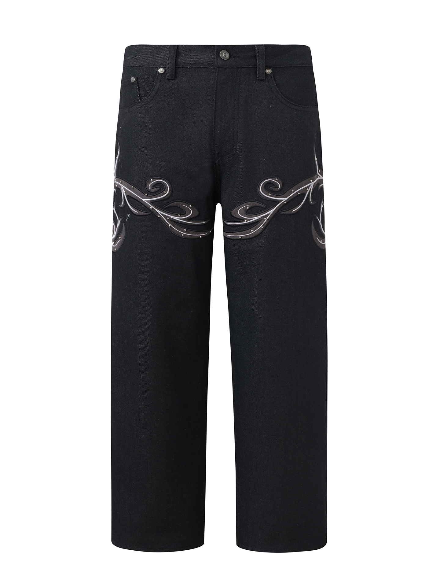 Leather Patch Vine Denim