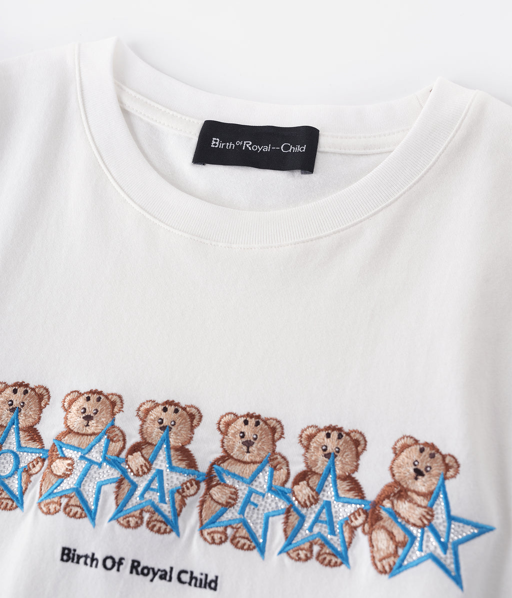 Royal Bear Tee White
