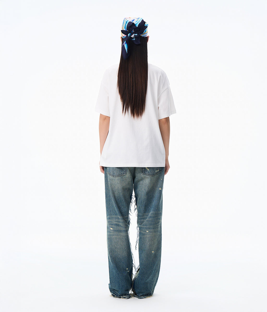 Royal Bear Tee White