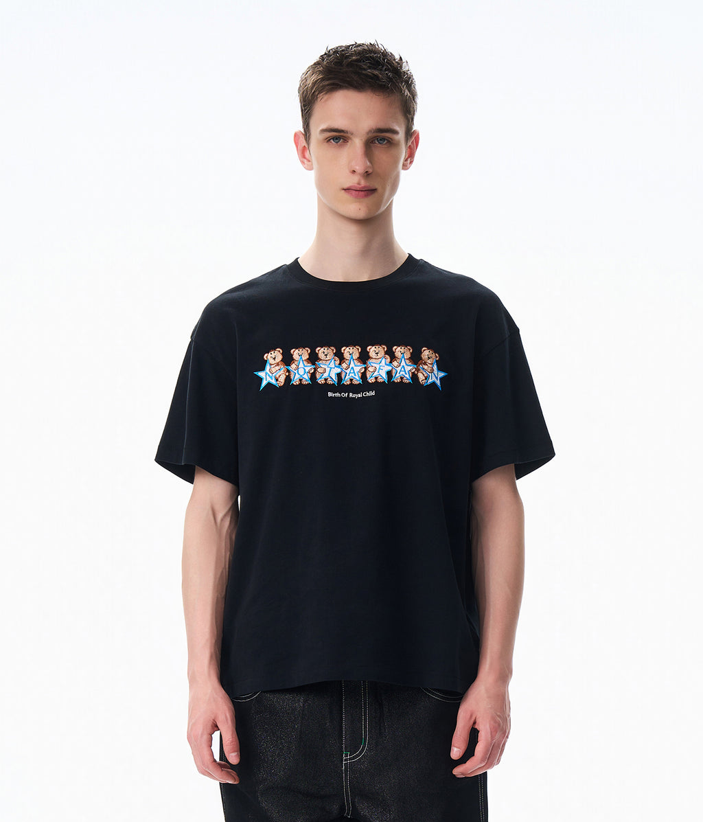 Royal Bear Tee Black