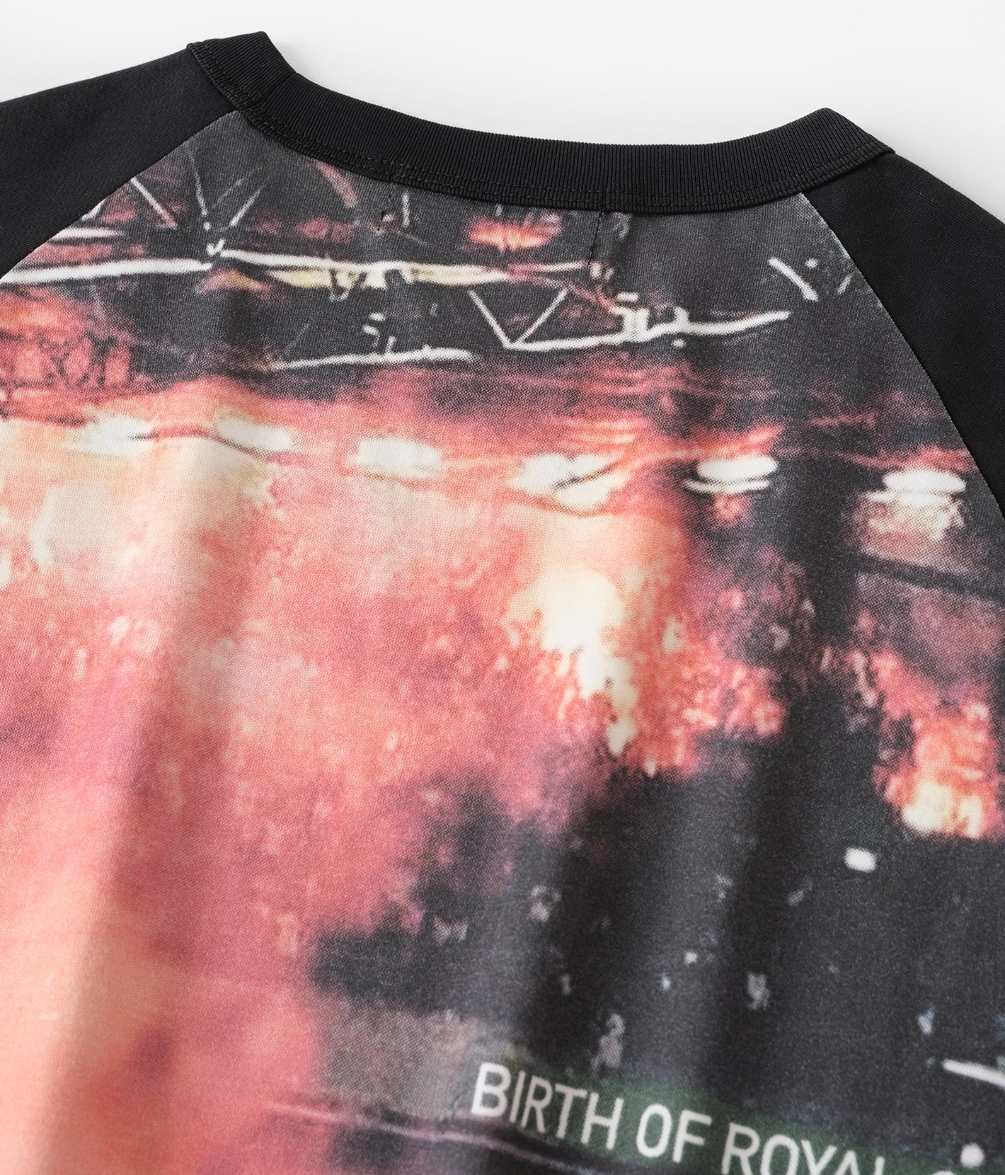 Stadium Flame Raglan Long Sleeve Tee Black