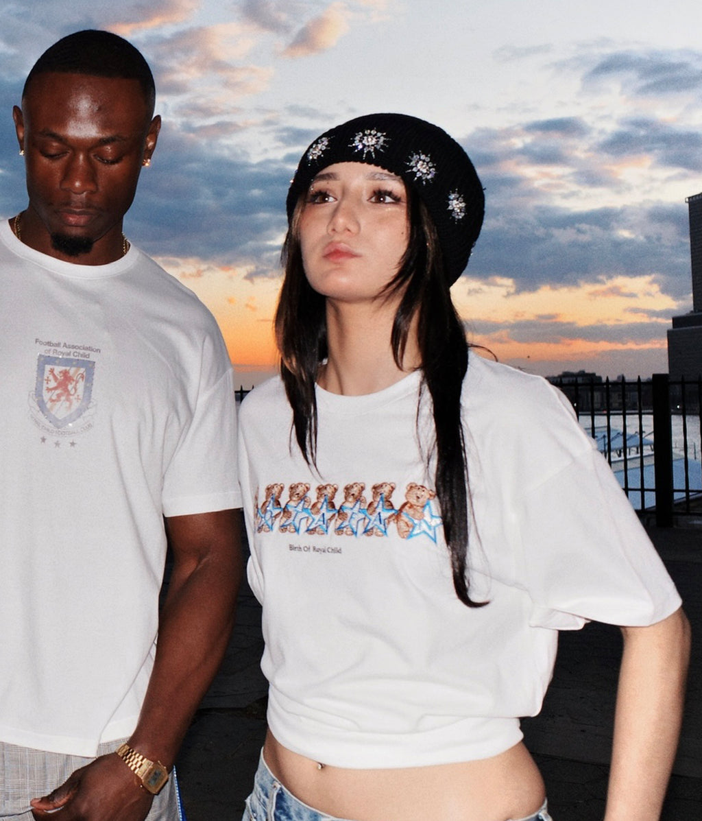 Royal Bear Tee White