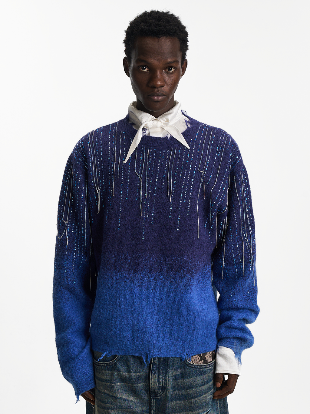 Falling Star Chain Knit Sweater