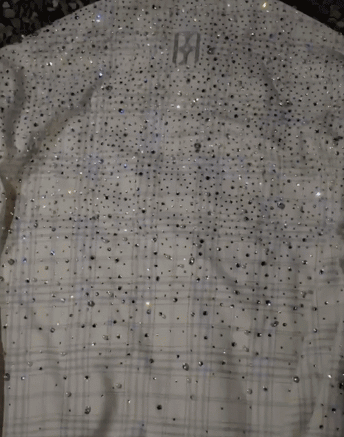 20K Diamond Pearl Shirt in Beige