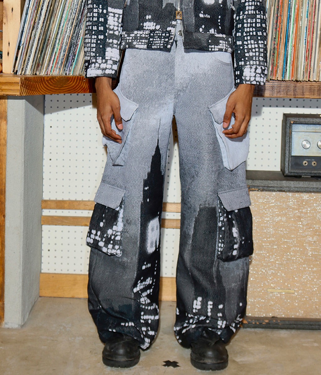 Midnight City Jacquard Cargo Pants