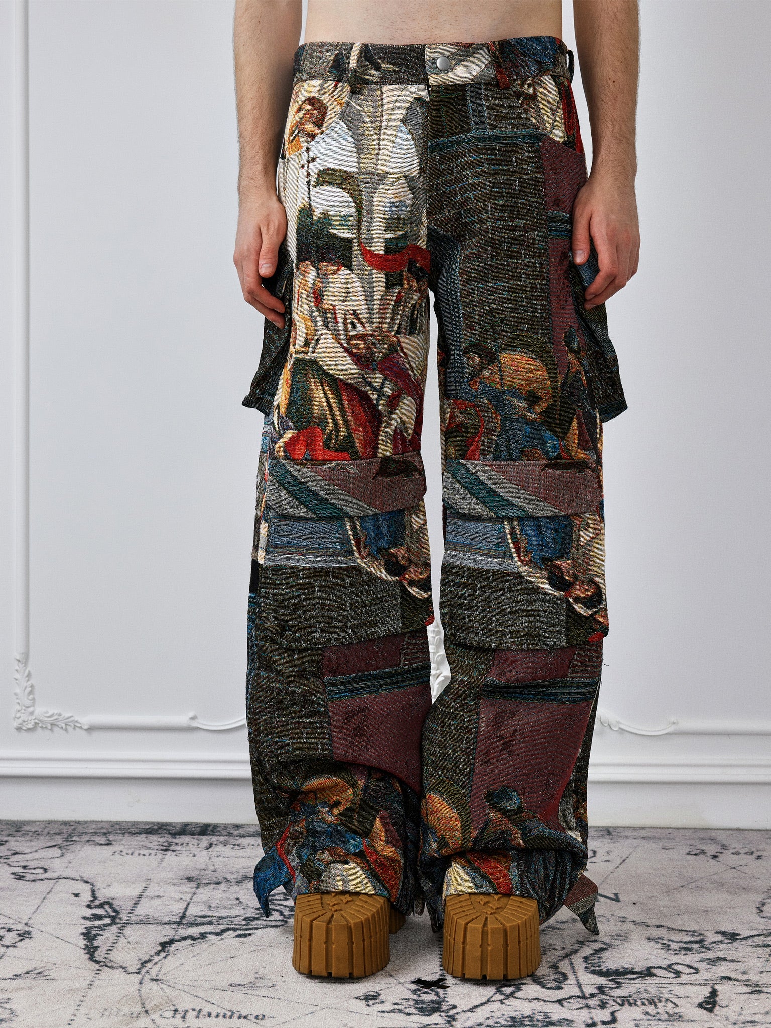 Artist Jacquard Weave Cargo Pants