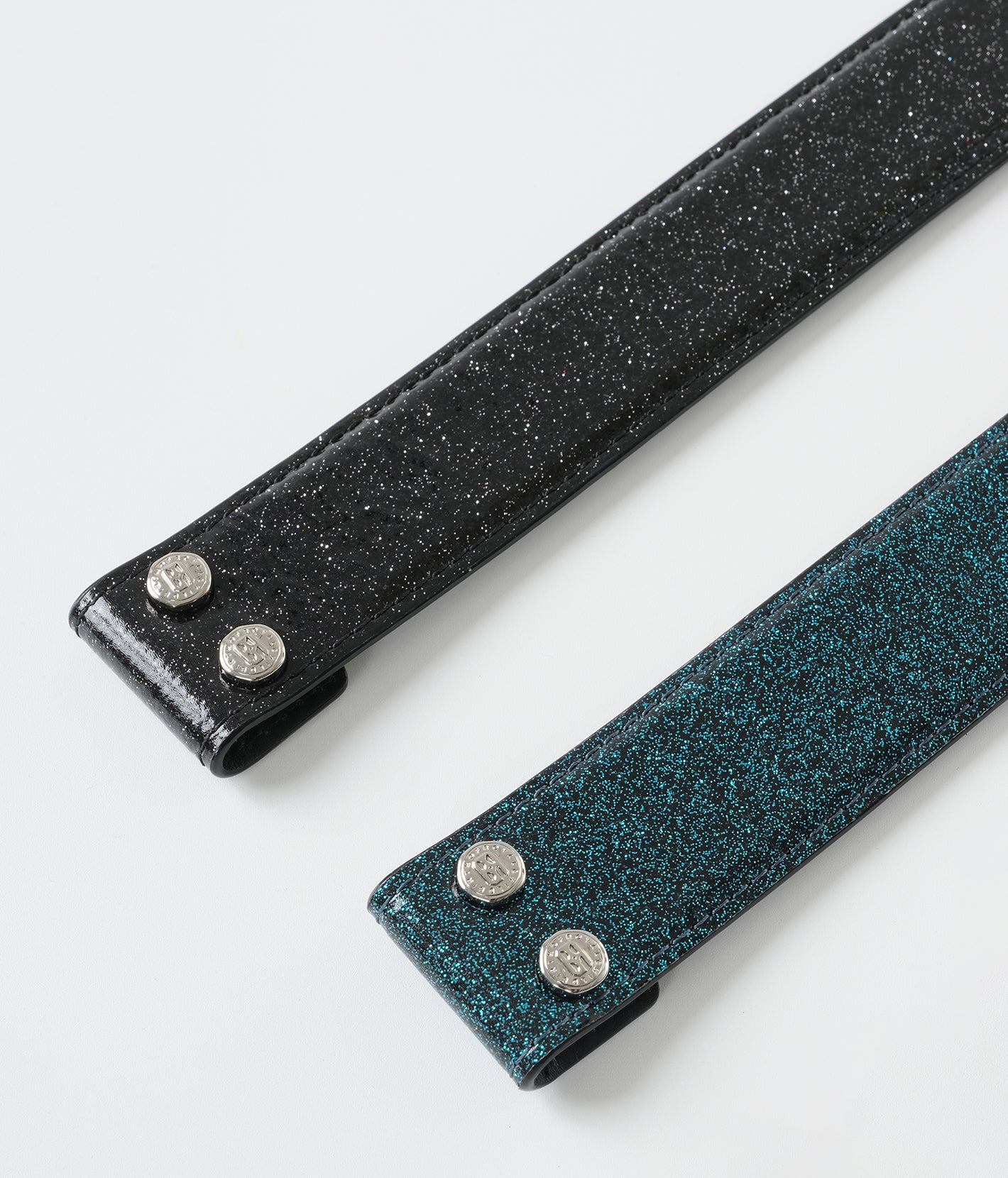 Starry Sky Leather Belt Black