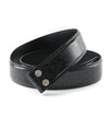 Starry Sky Leather Belt Black