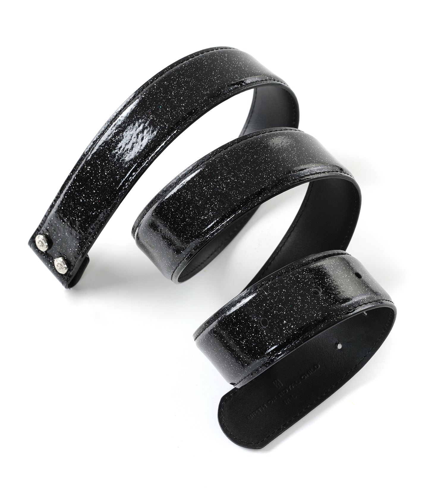 Starry Sky Leather Belt Blue
