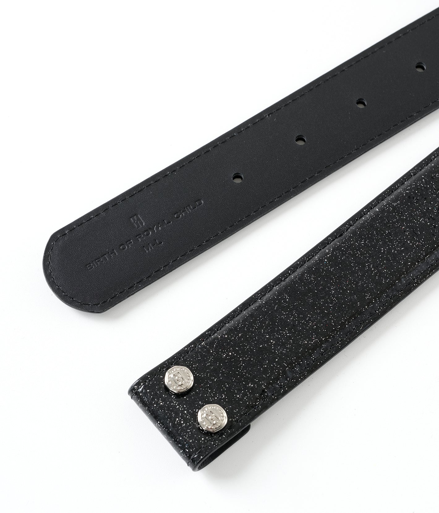 Starry Sky Leather Belt Blue