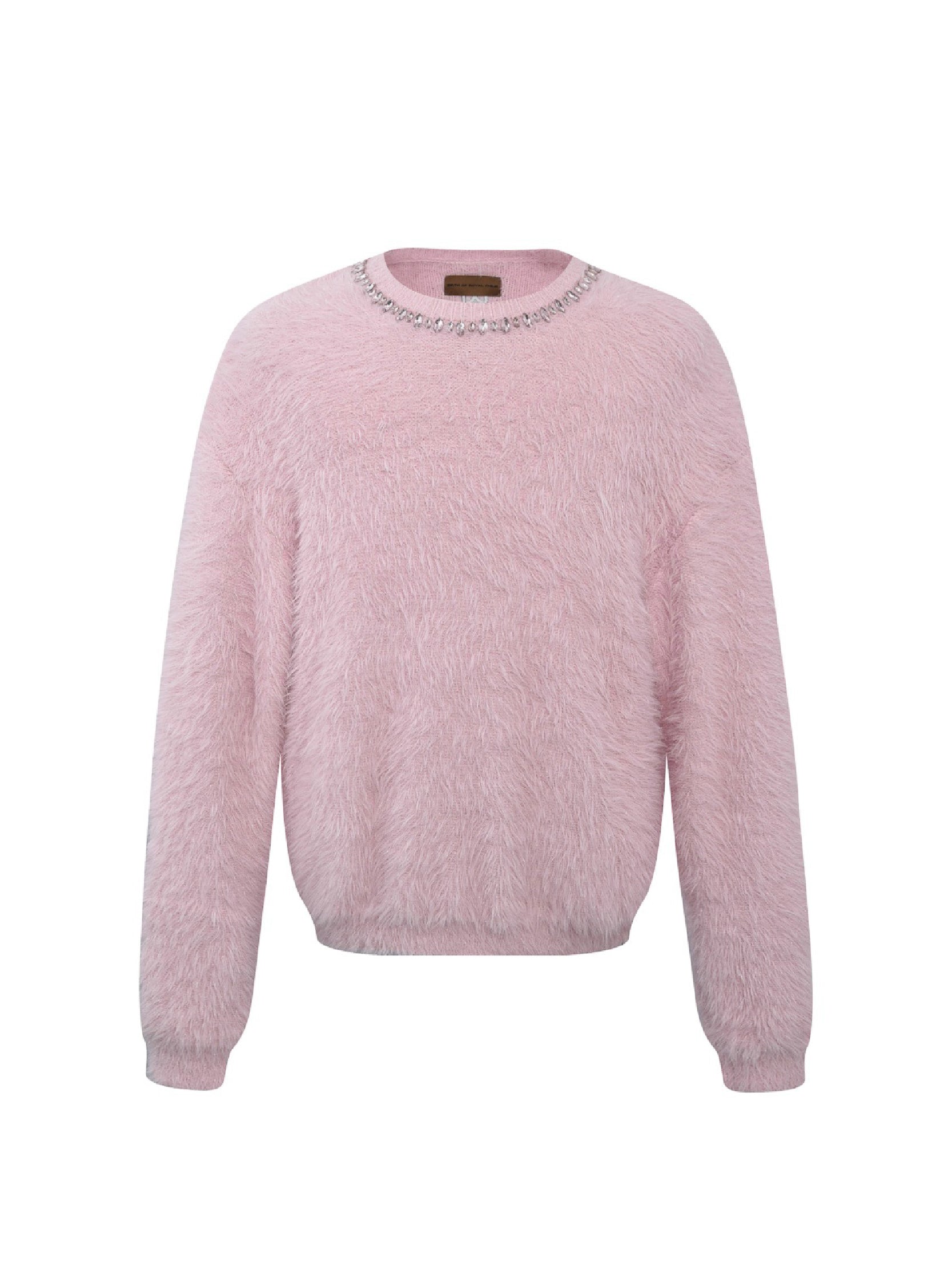 Diamond Mink Sweater in Pink