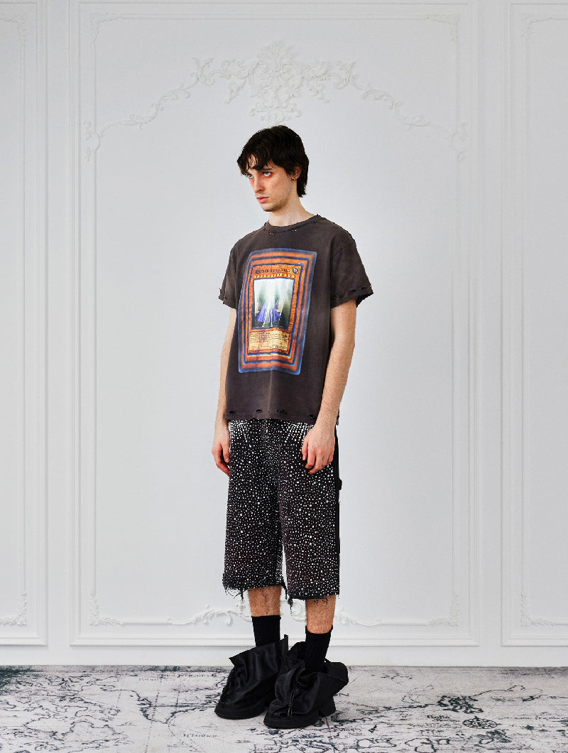 Redial 20k Diamond Shorts in Washed Black