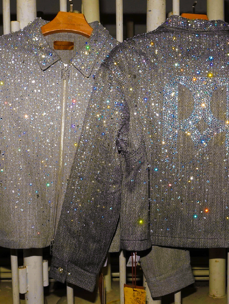 20K Diamond Zipper Jacket in GRY