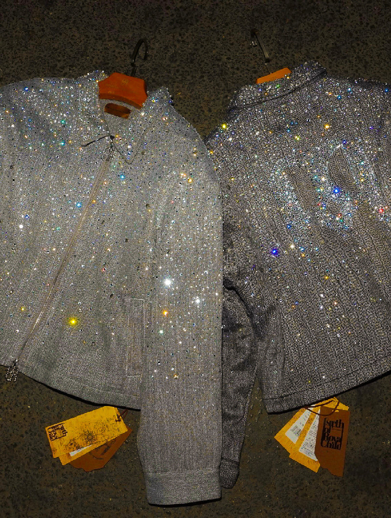 20K Diamond Zipper Jacket in BRN – Birth Of Royal Child