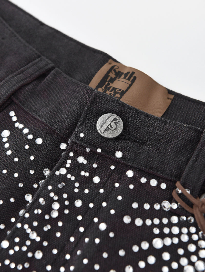 Redial 20k Diamond Shorts in Washed Black