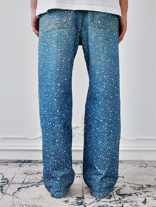 3D Printing Washed 20k Swarovski Diamond Boro Jeans