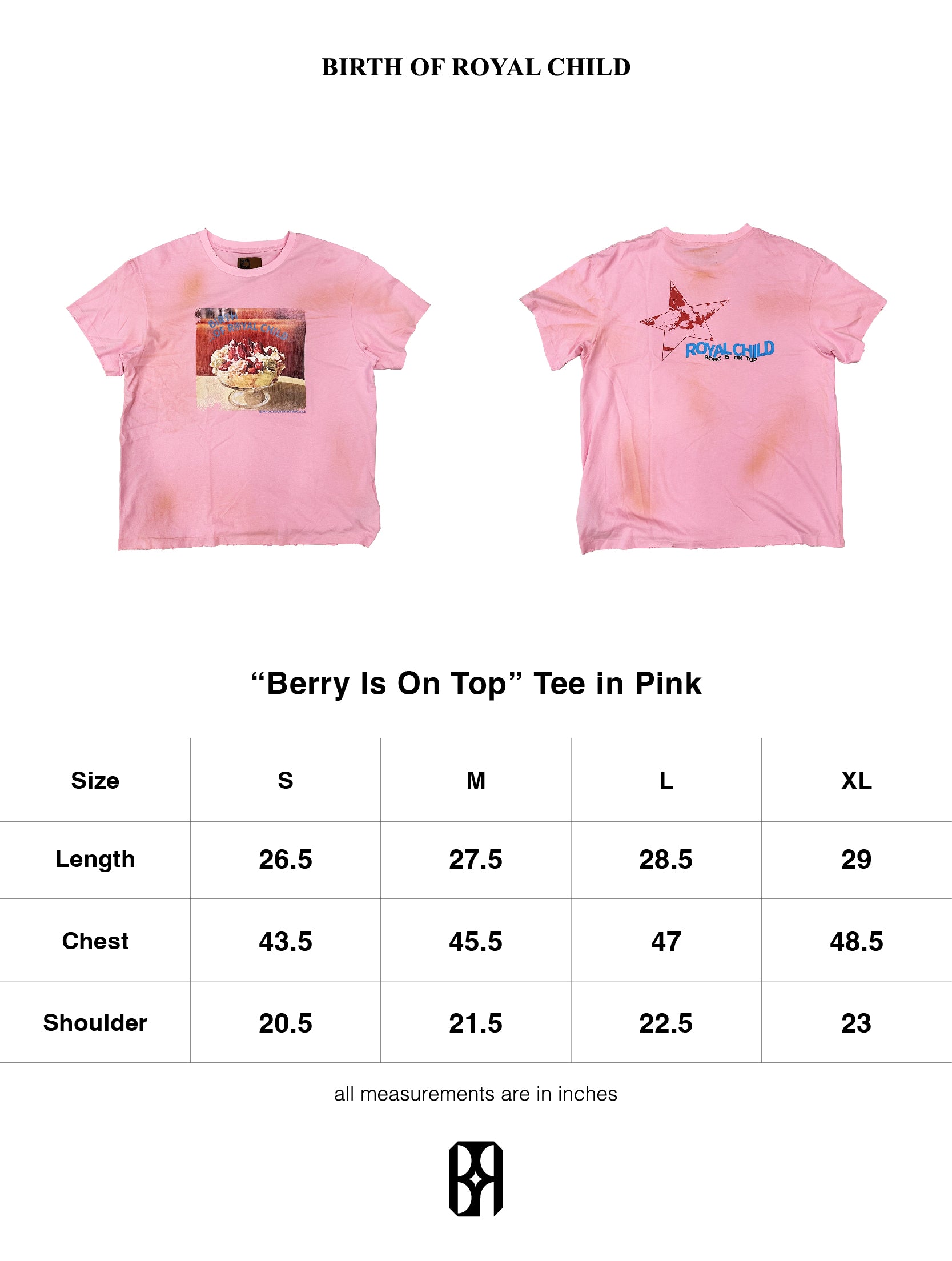 "Berry Is On Top" Tee in Pink