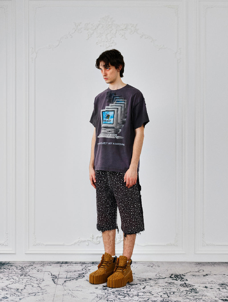 Redial 20k Diamond Shorts in Washed Black