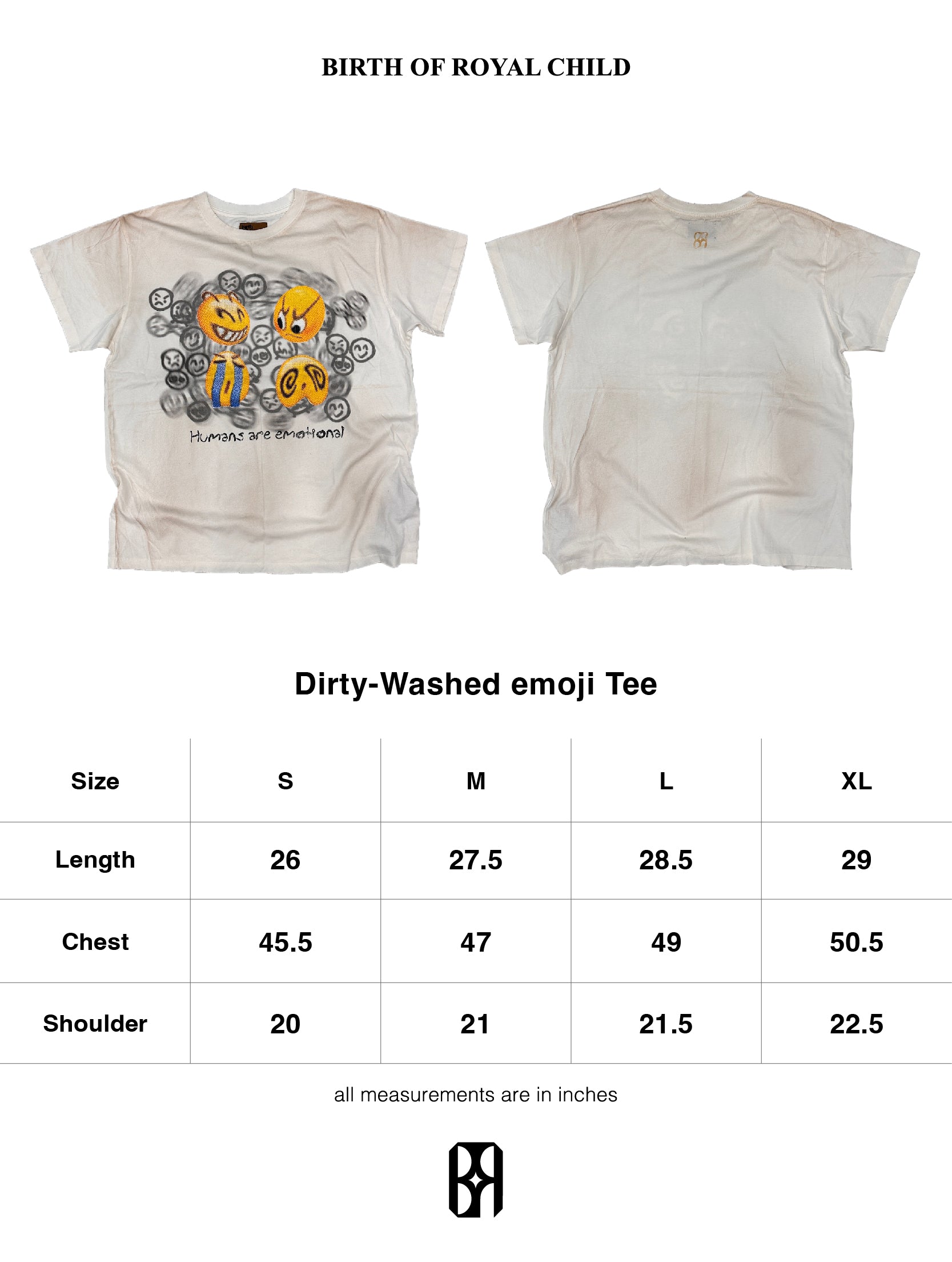 Dirty-Washed emoji Tee