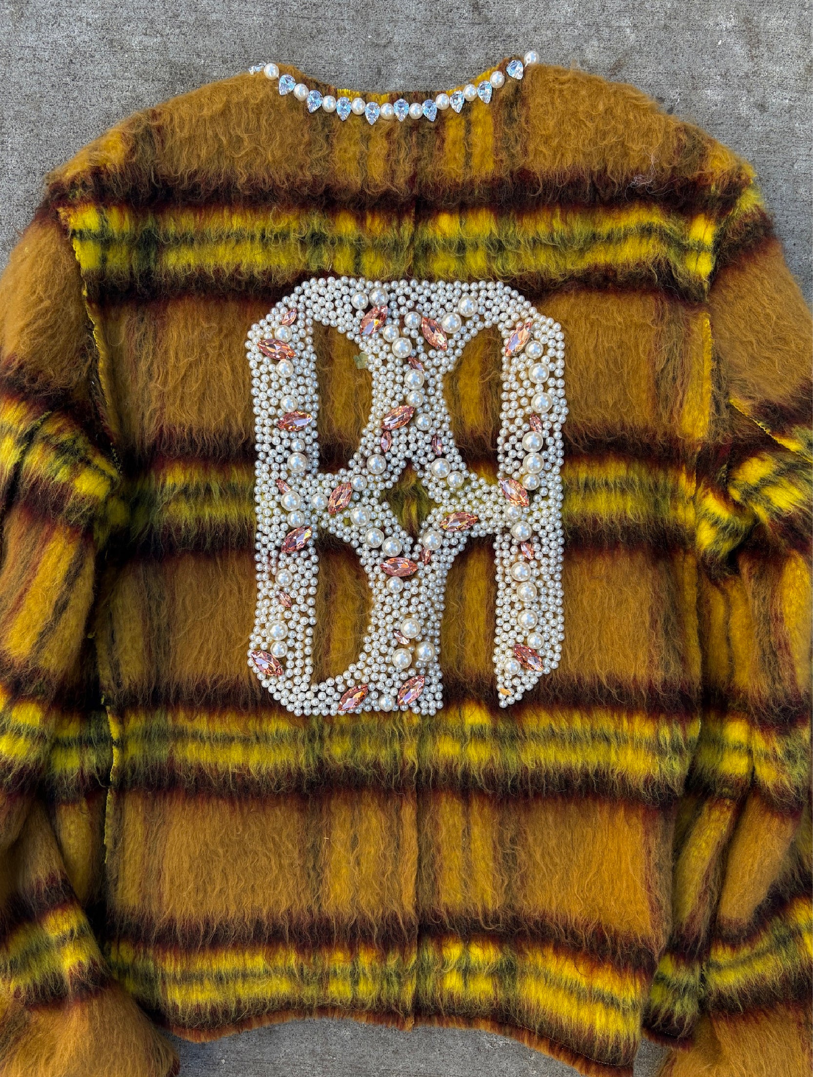 Rhinestone Pearl Mohair Jacket