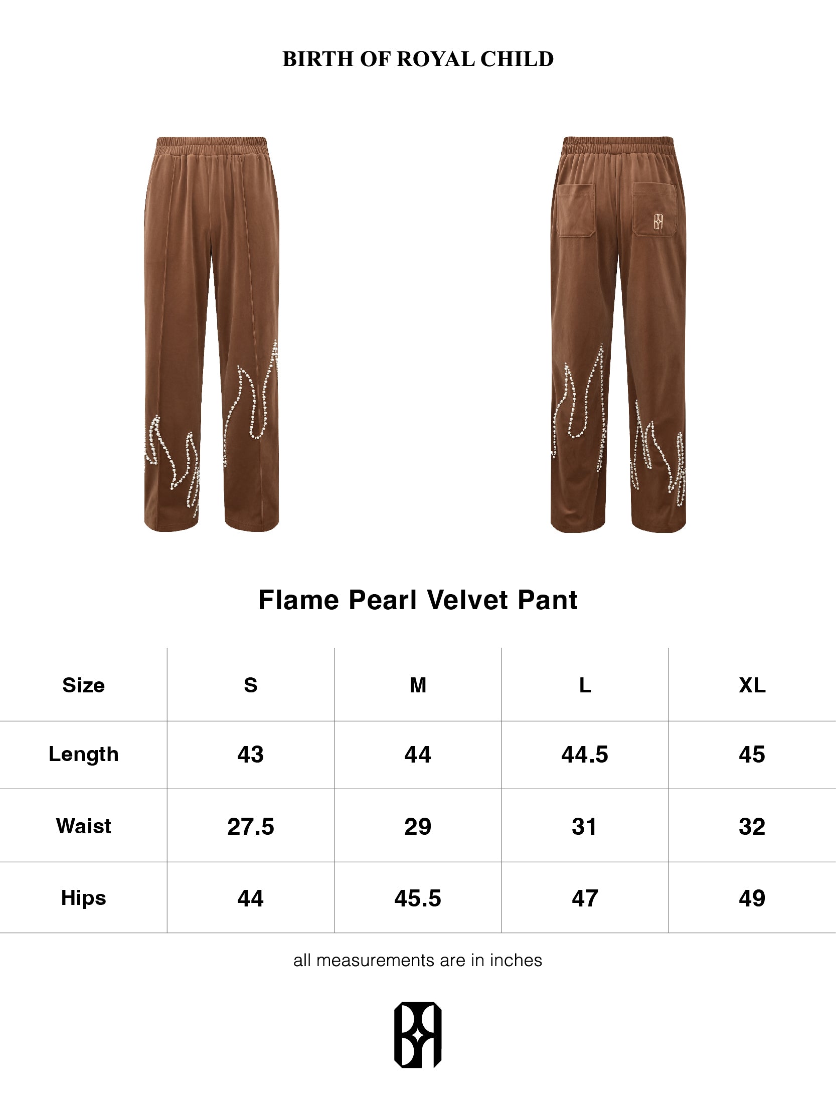 Flame Pearl Velvet Pant