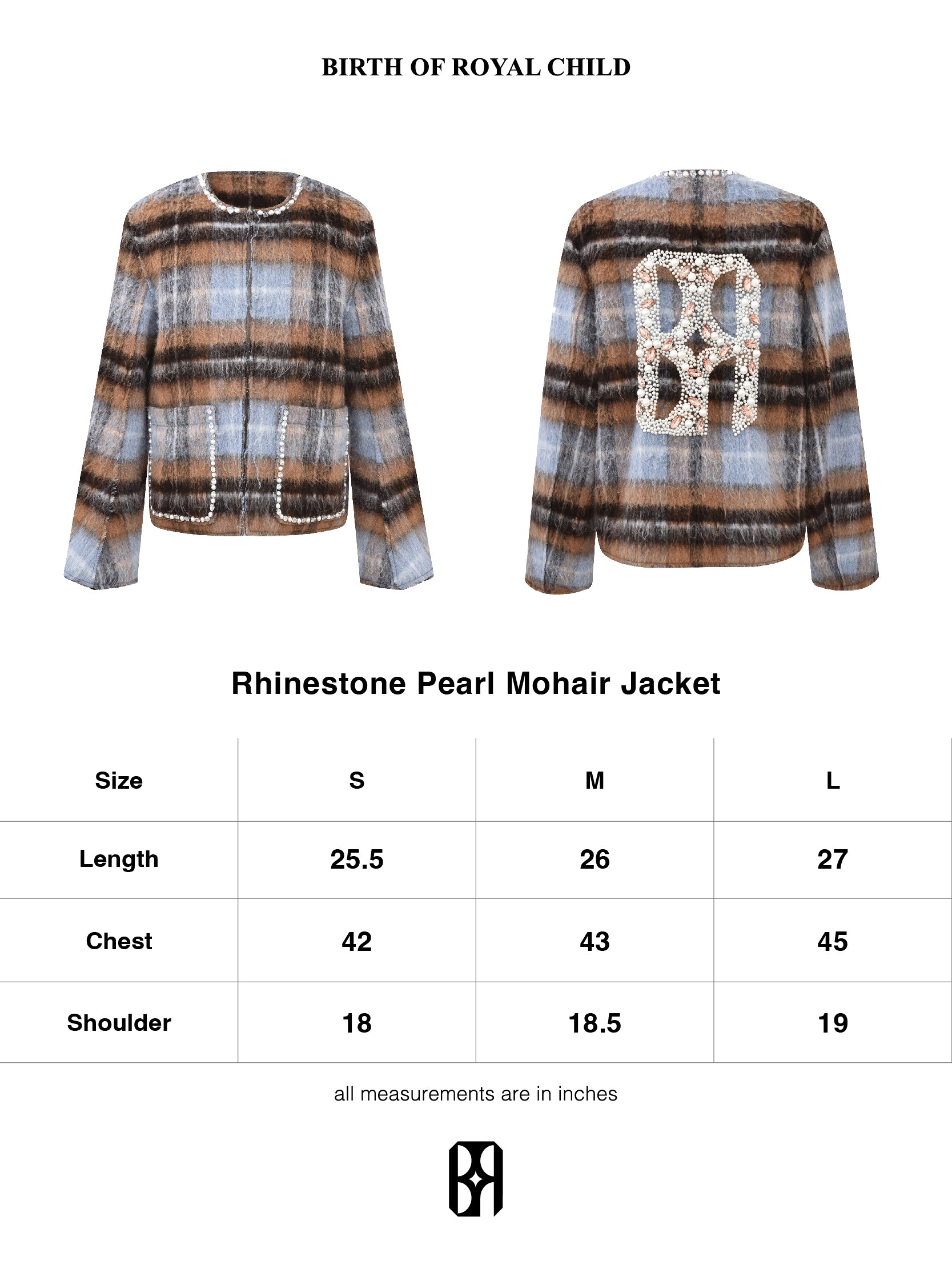 Rhinestone Pearl Mohair Jacket