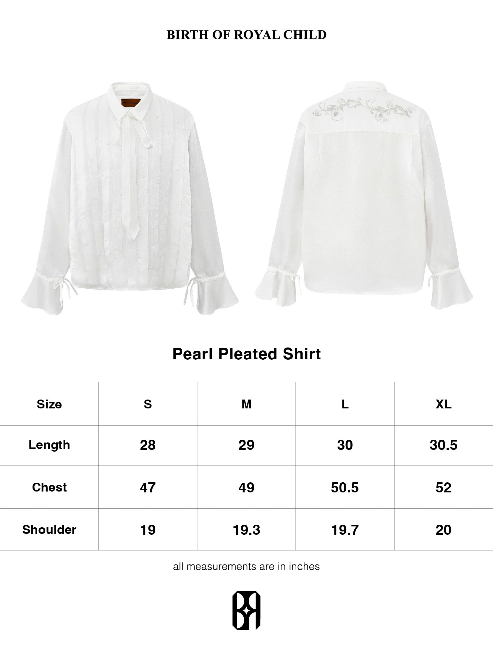 PEARL PLEATED SHIRT