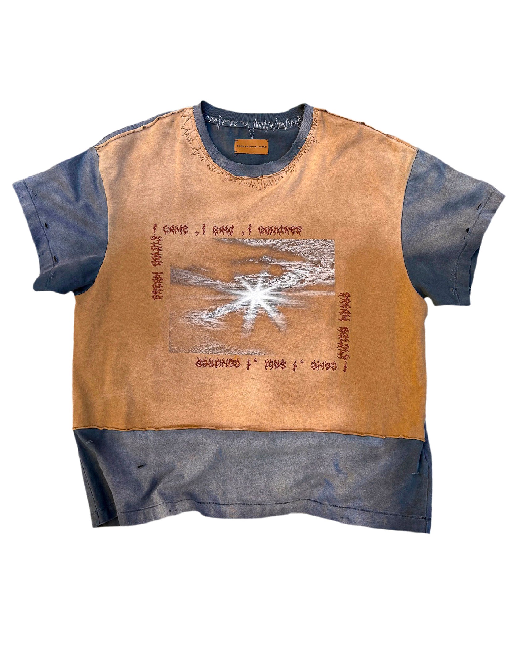 Distressed Stained Short Sleeve T-Shirt