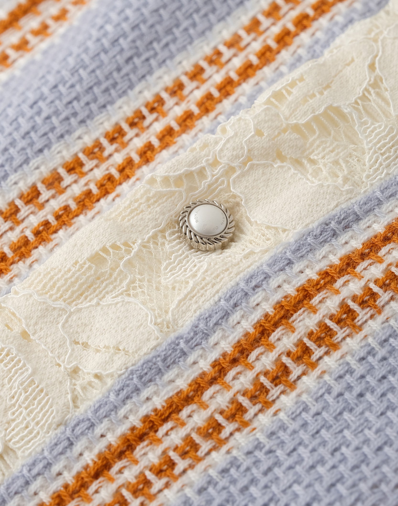Pearl Stripe Knit Polo